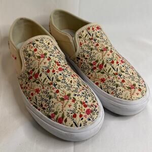 Vans Women's Ditsy Floral Asher Low-Top Slip-On Sneakers Size 9
